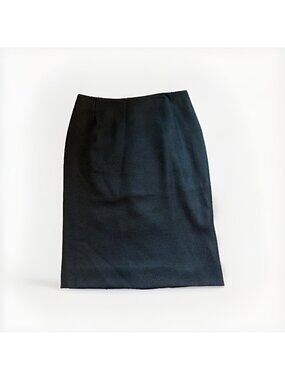 Rena Lange Skirt Womens Black Cashmere Wool Size 4